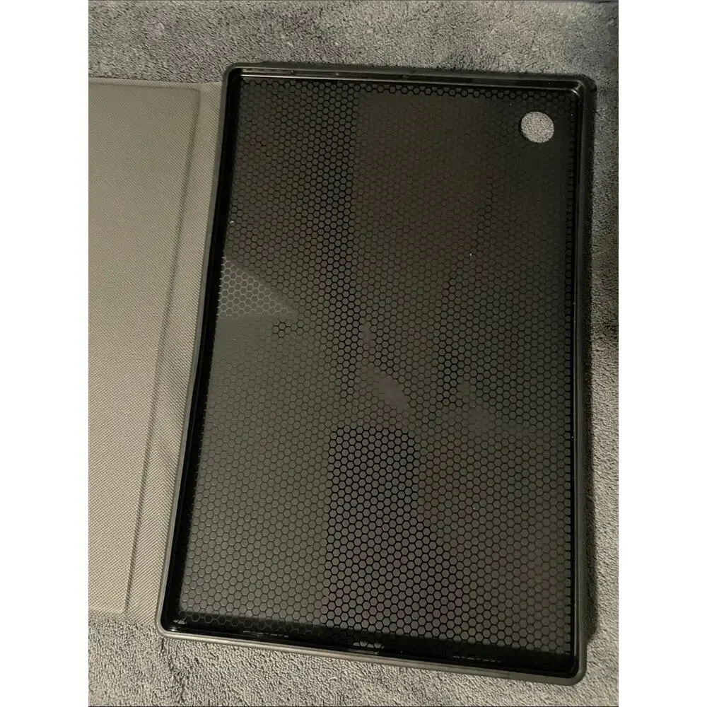 Galaxy Paw Print Tablet Cover - Black Paw on Purple Blue Gradient